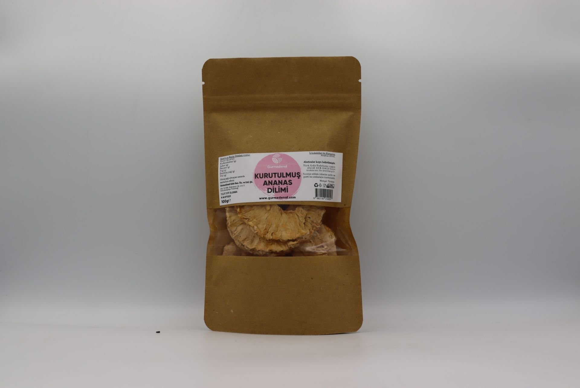 Ananas Dilimi 100g (Kurutulmuş)