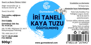 İri Kaya Tuzu 500g (Öğütülmemiş)
