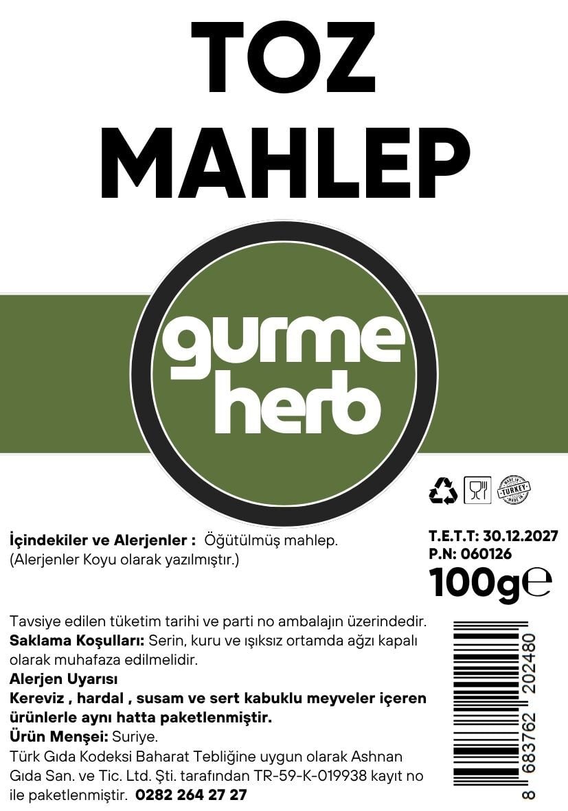Toz Mahlep 100g (Gurmeherb)