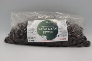 Yağlı Siyah Zeytin 500g (Sofralık)