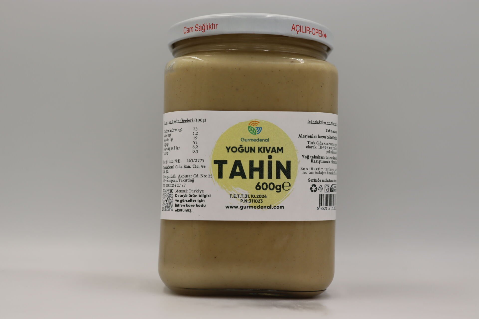 Tahin 600g (Yoğun Kıvam)