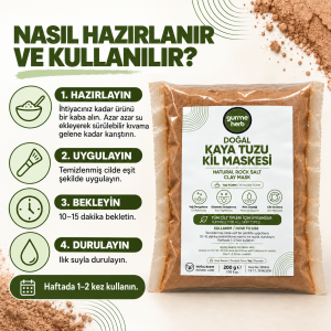Kaya Tuzu Kil Maskesi 200g (Gurmeherb)