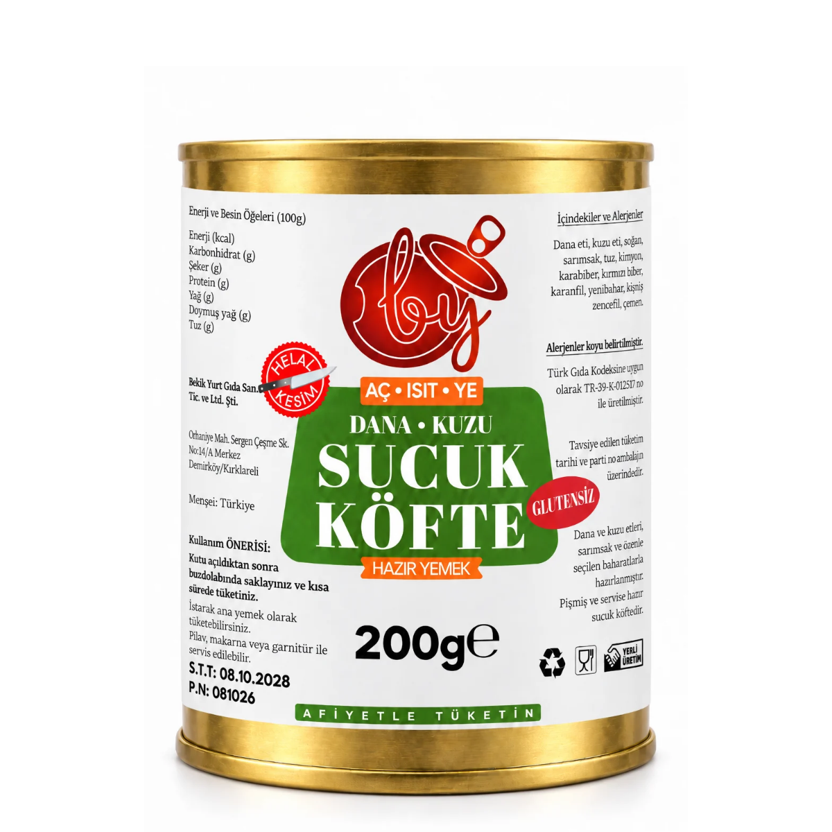 BekikYurt Sucuk Köfte 200g (Dana ve Kuzu)
