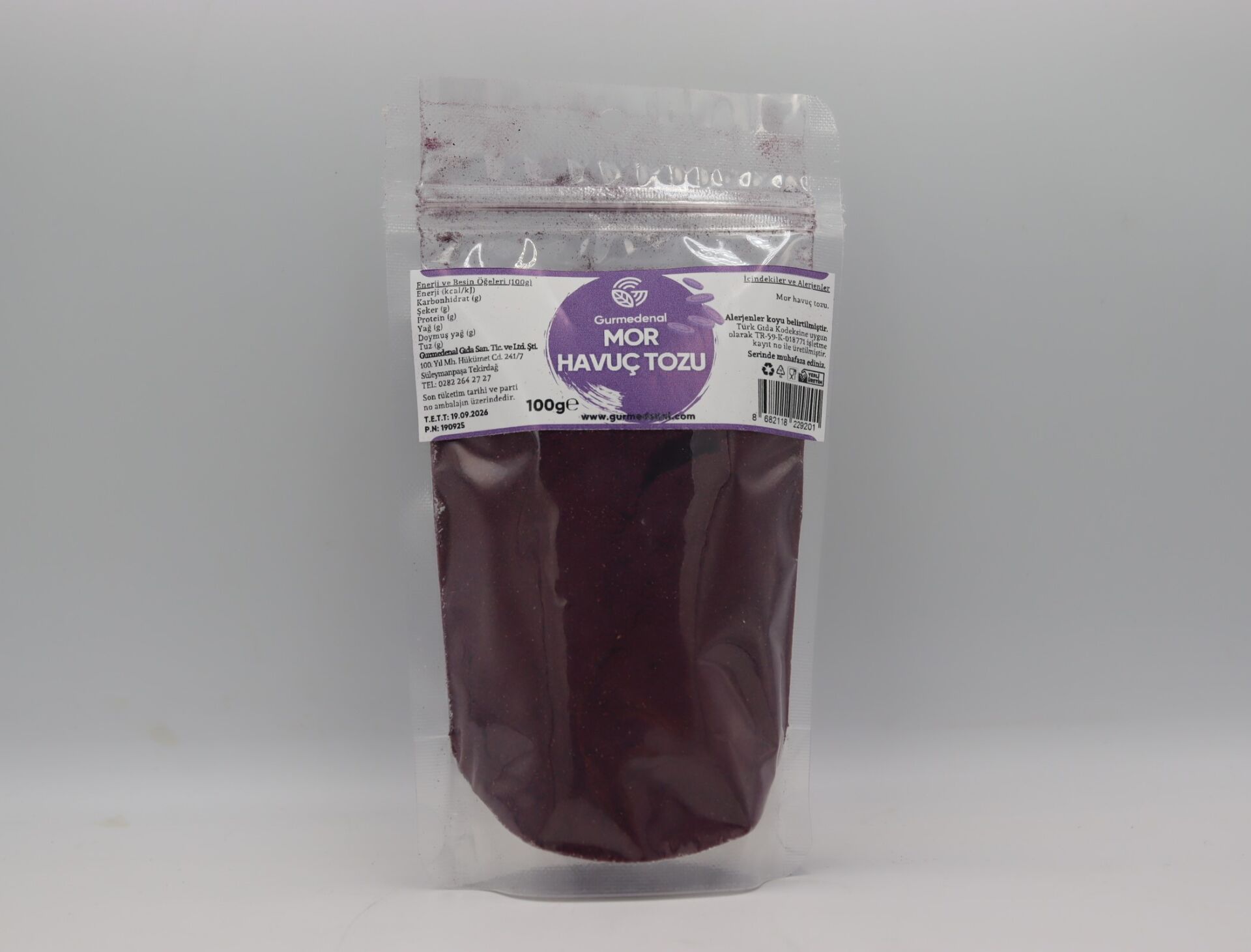 Mor Havuç Tozu 100g