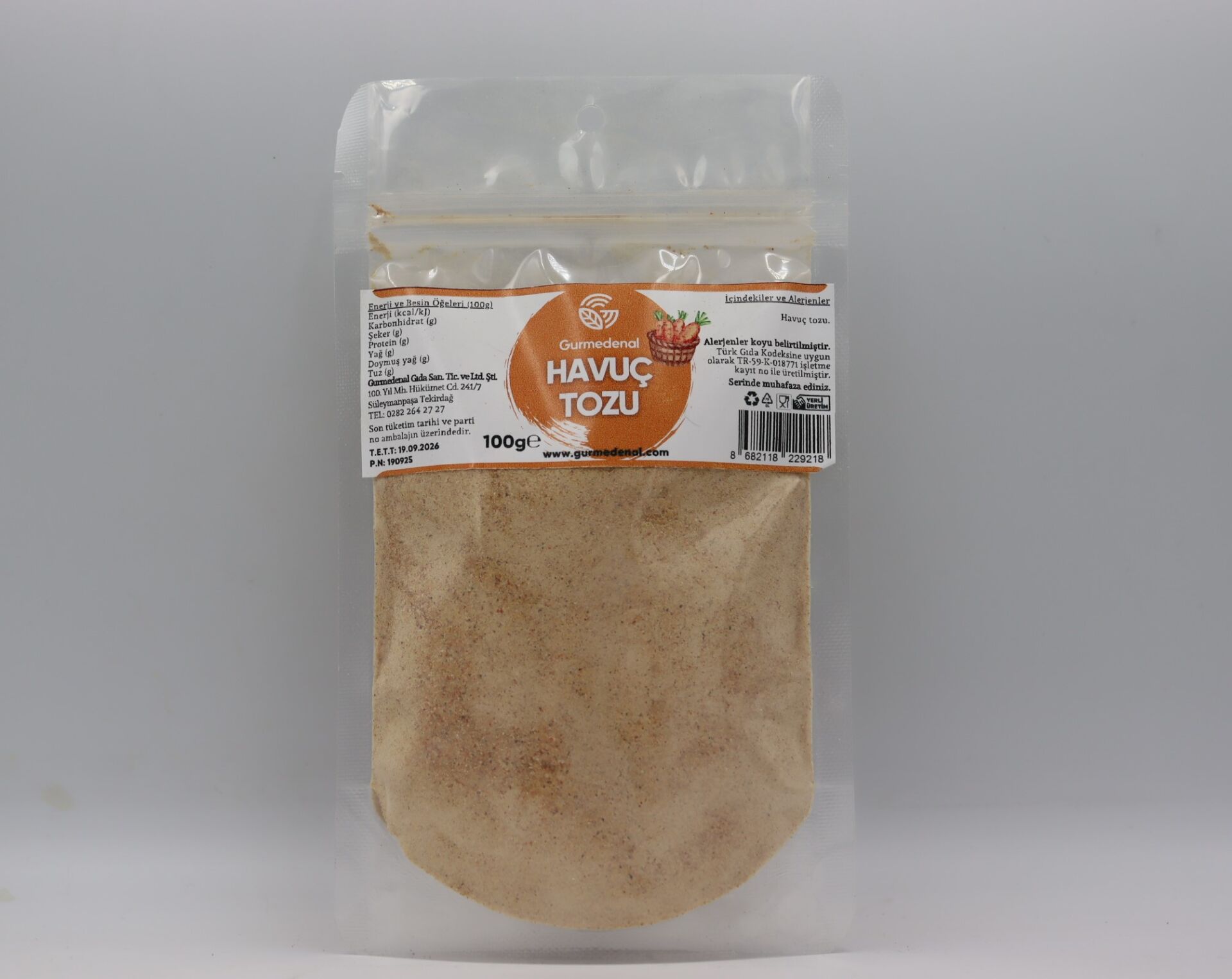 Havuç Tozu 100g