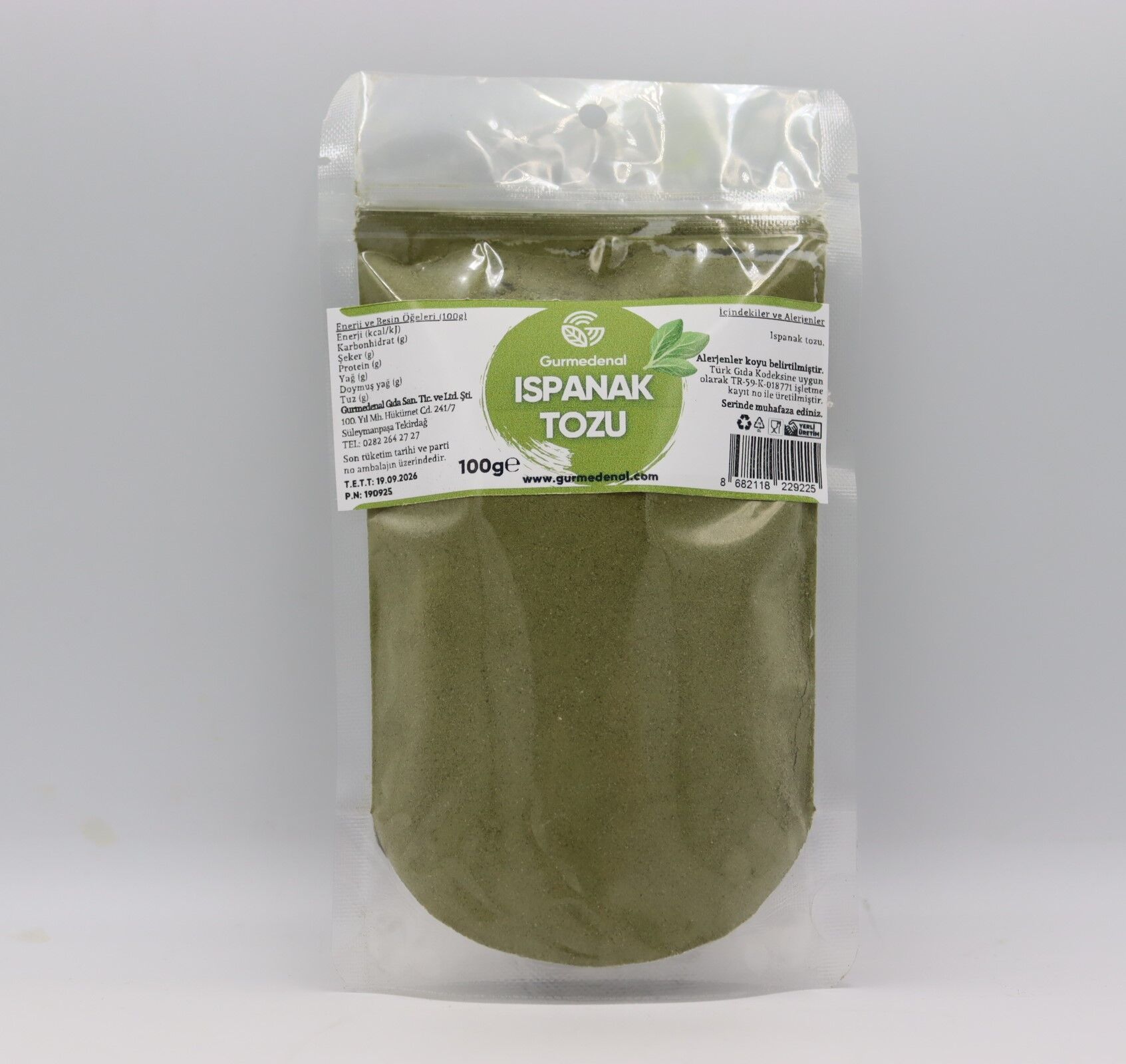 Ispanak Tozu 100g