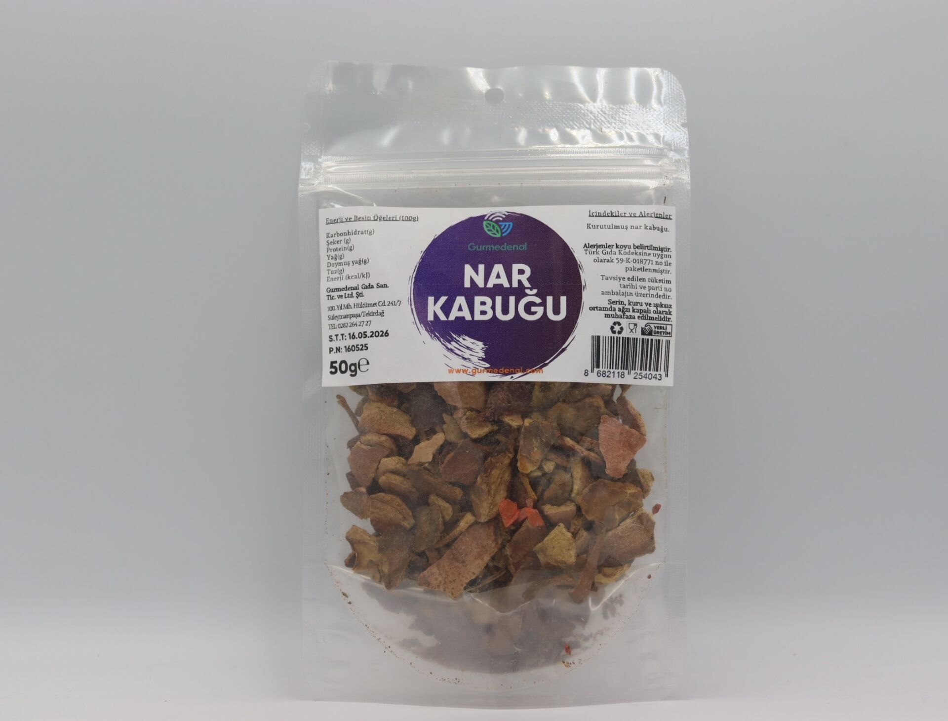 Nar Kabuğu Kurusu 50g