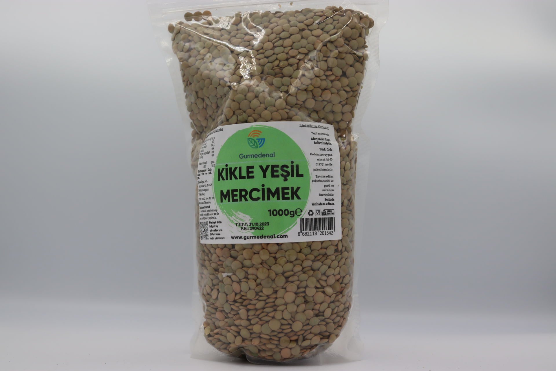 Kikle Yeşil Mercimek 1000g