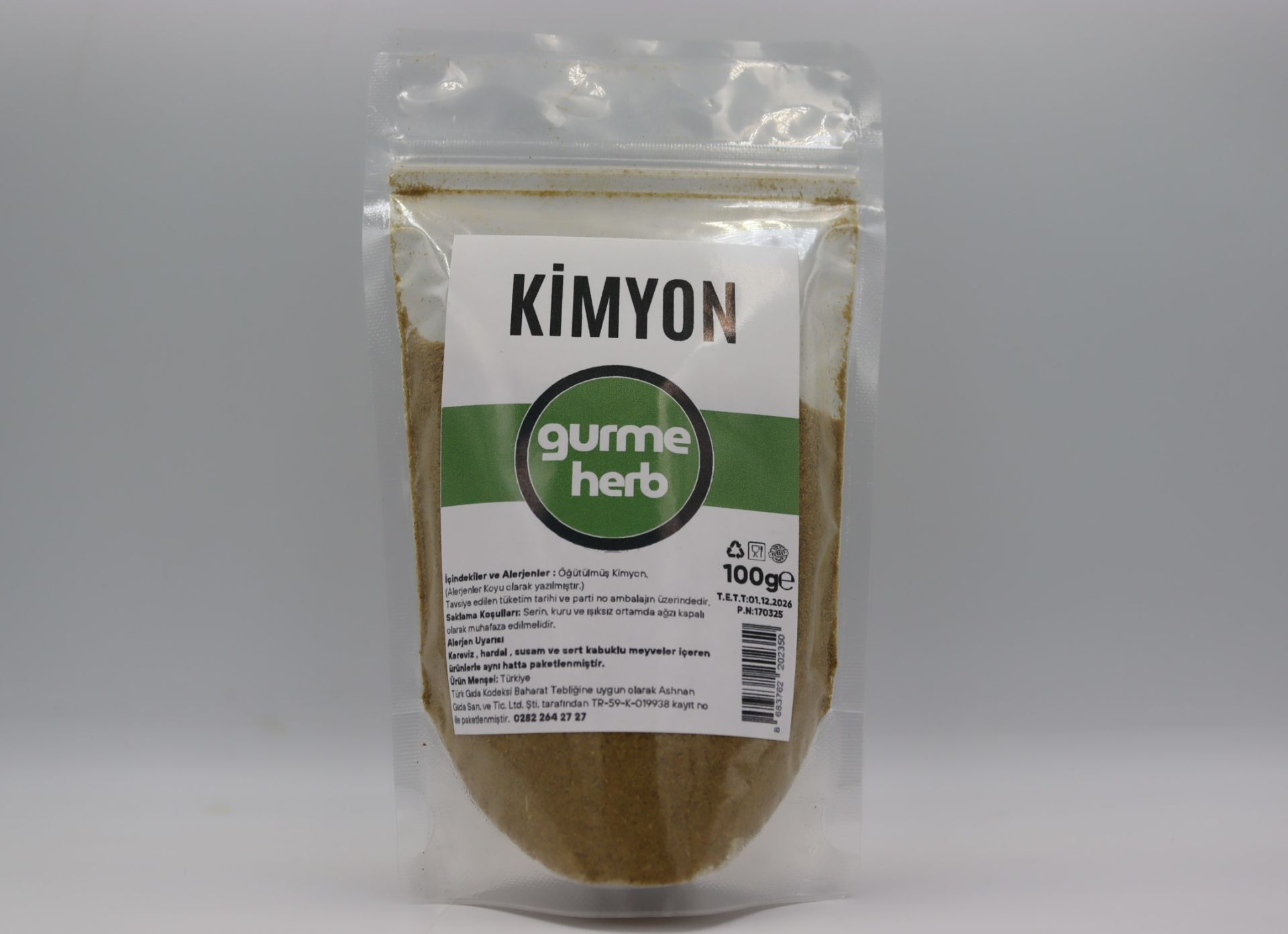 Toz Kimyon 100g (Gurmeherb)