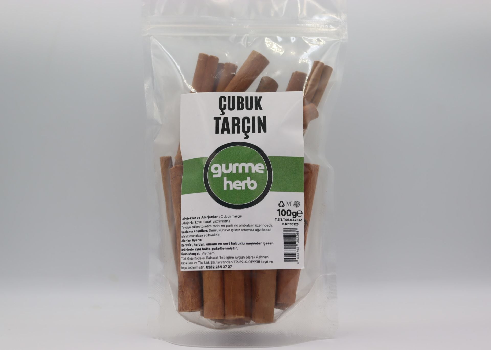 Çubuk Tarçın 100g (Gurmeherb)