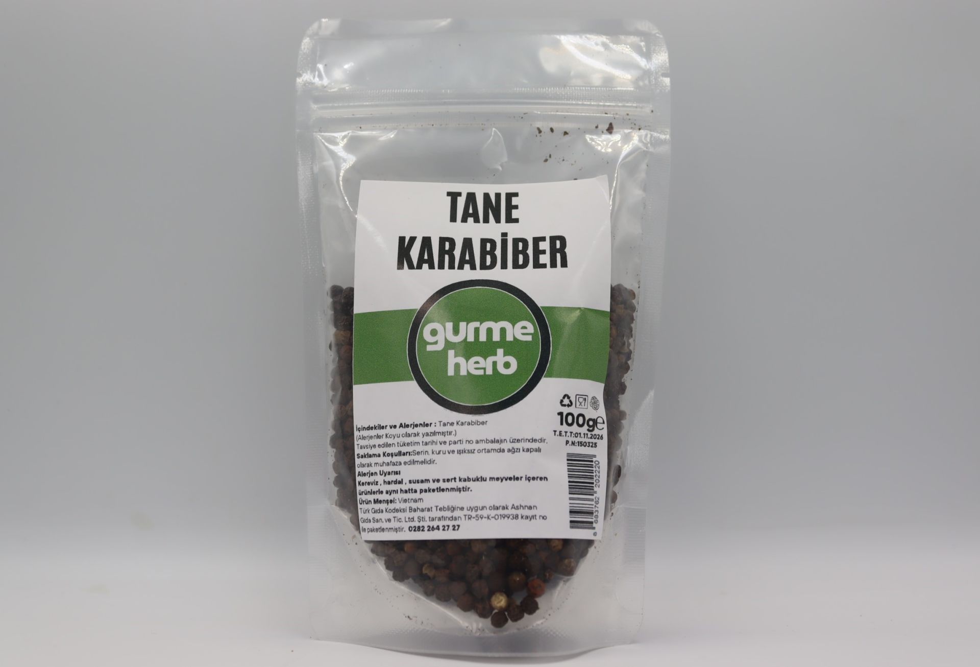 Tane Karabiber 100g (Gurmeherb)