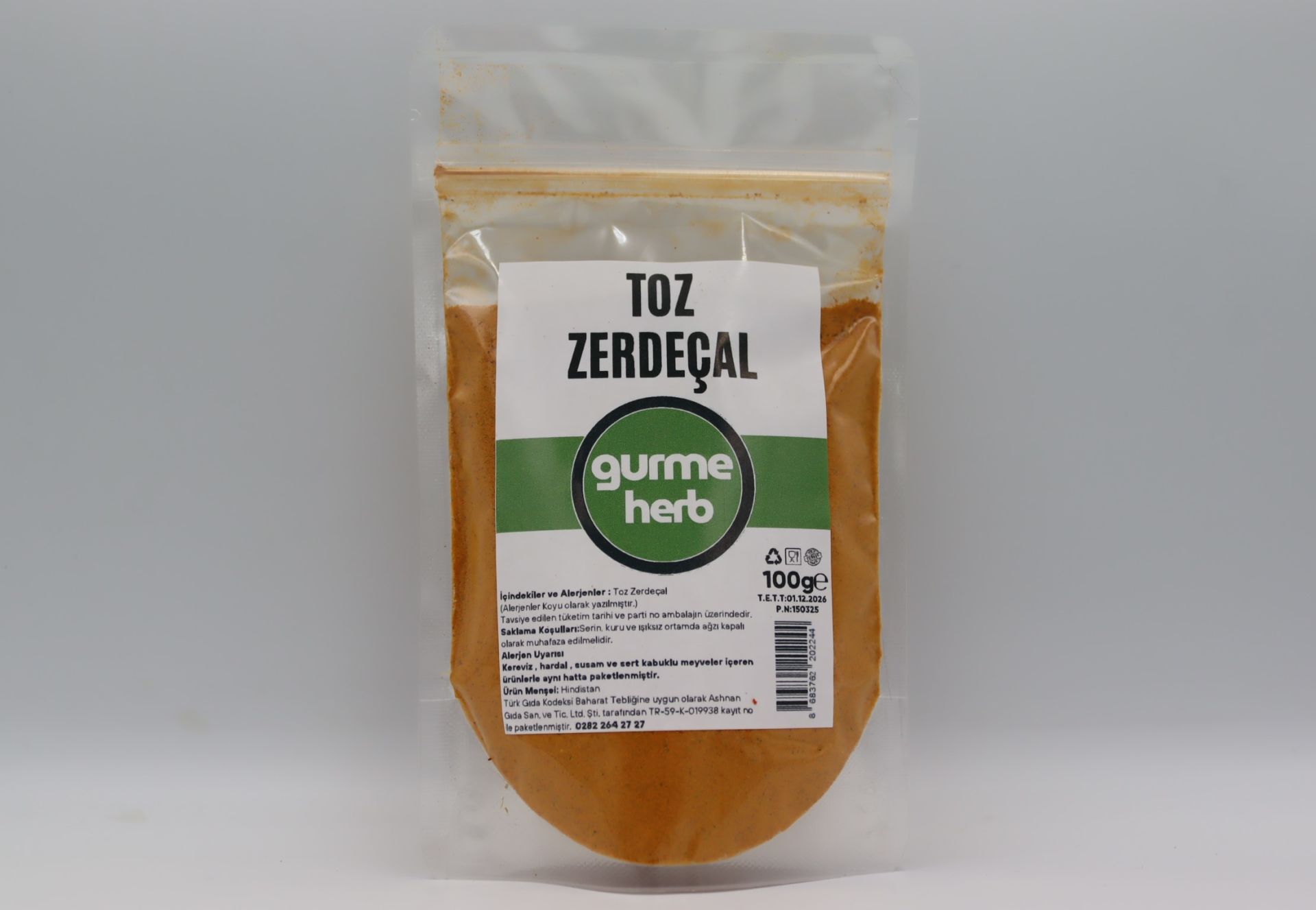Toz Zerdeçal 100g (Gurmeherb)
