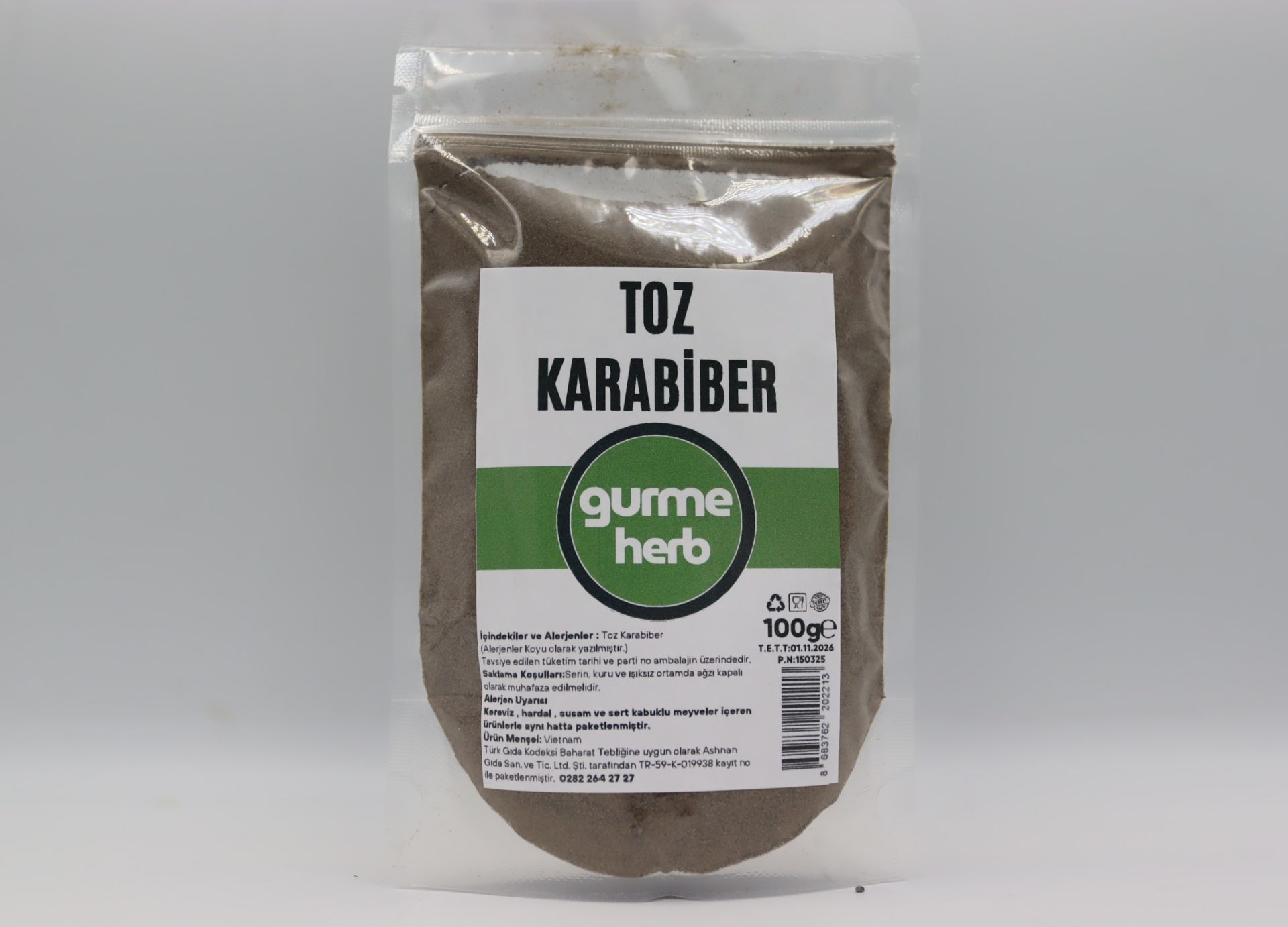 Toz Karabiber 100g (Gurmeherb)