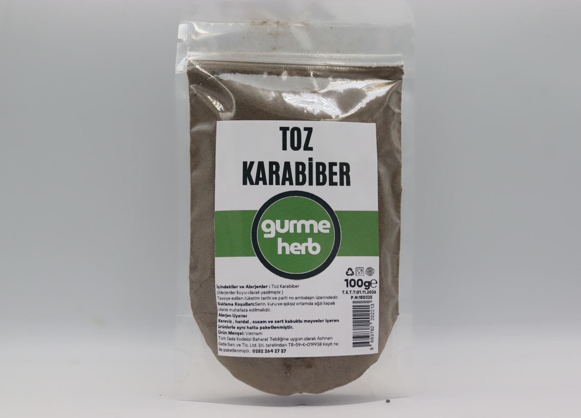 Toz Karabiber 100g (Gurmeherb)