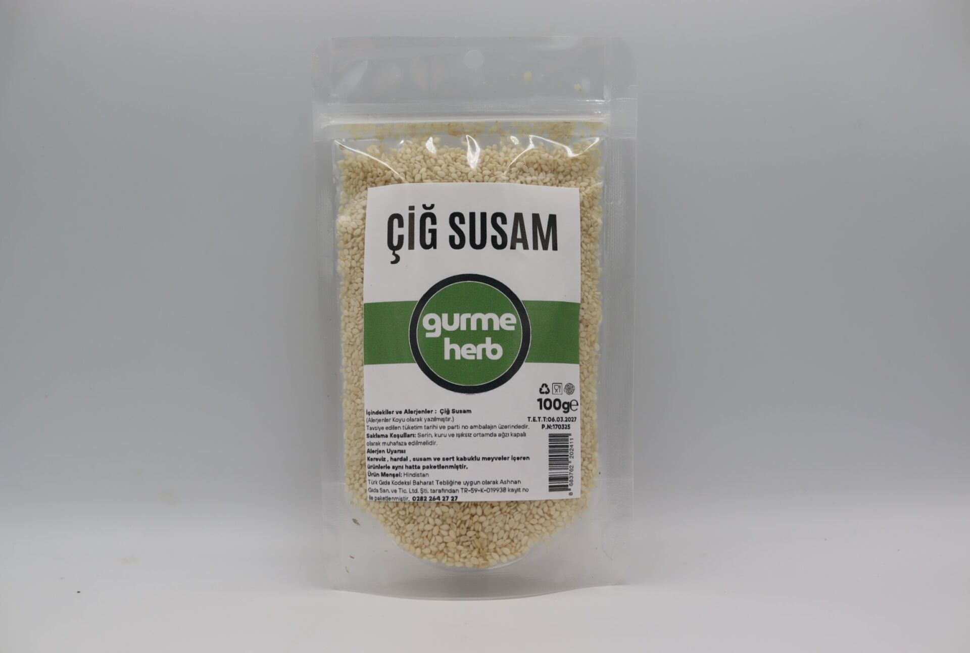 Çiğ Susam 100g (Gurmeherb)