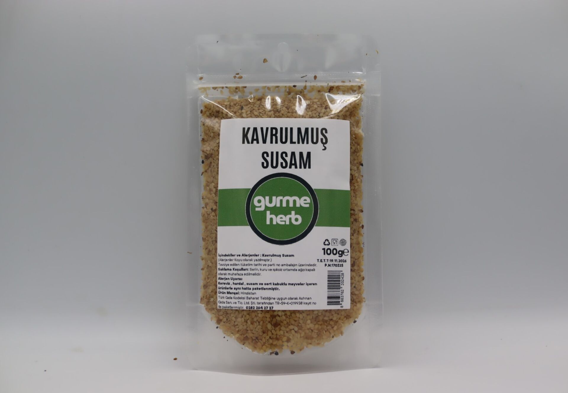 Kavrulmuş Susam 100g (Gurmeherb)