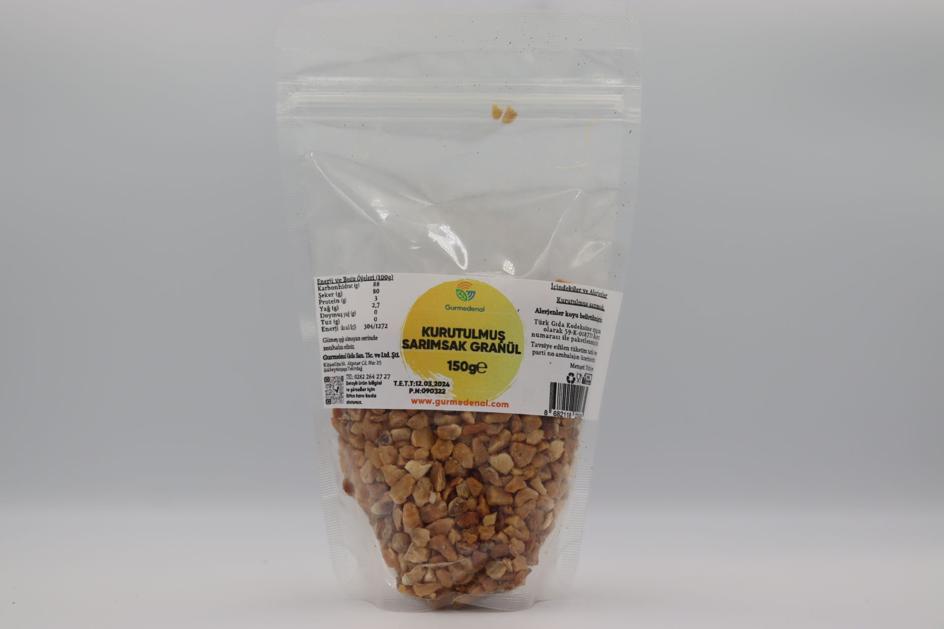 Kurutulmuş Sarımsak Granül 150g