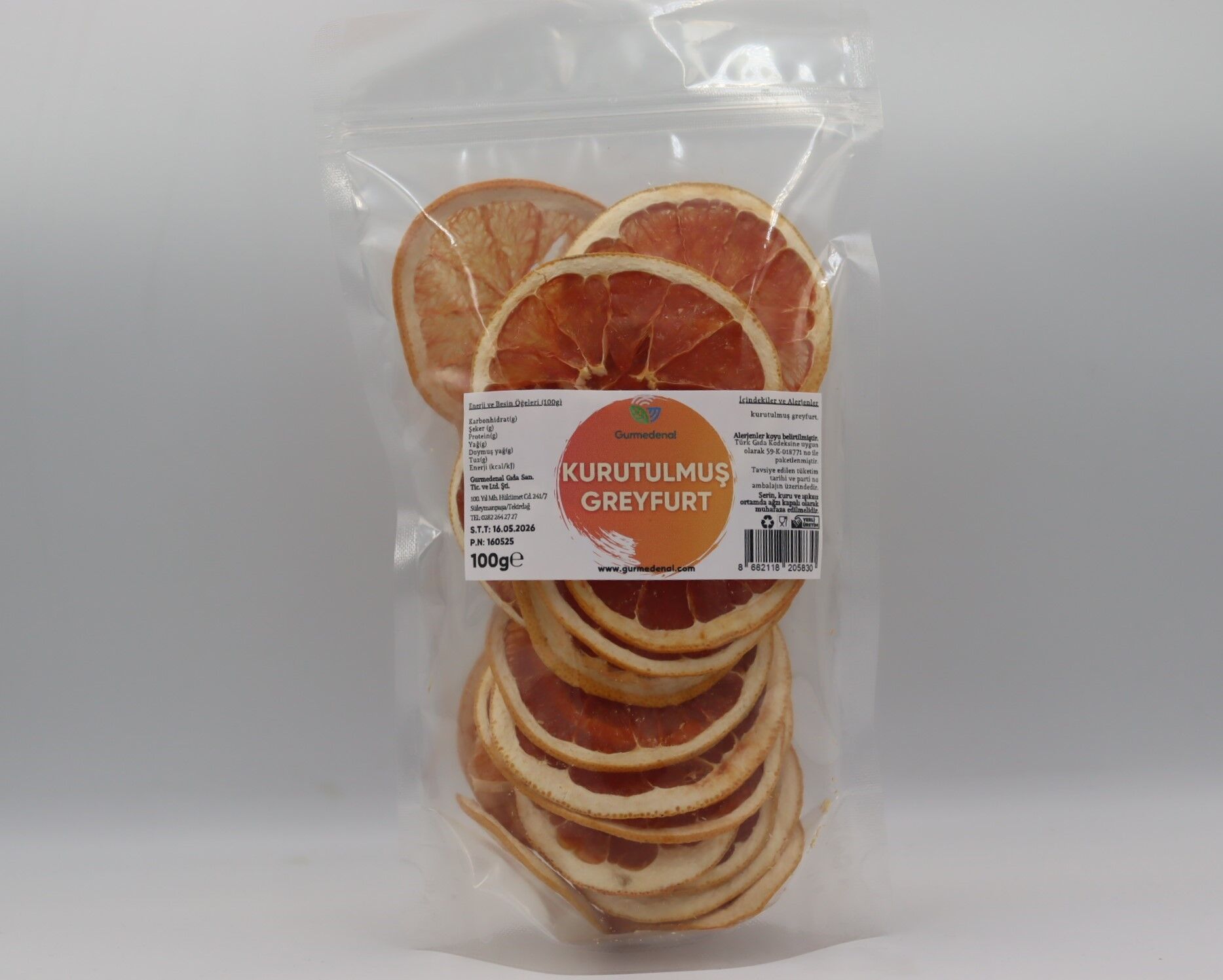 Greyfurt Dilimi 100g (Kurutulmuş)