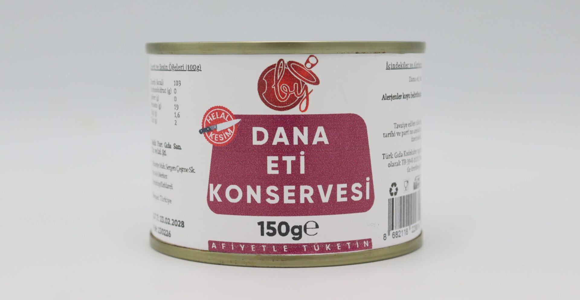 BekikYurt Dana Eti 150g (Konservesi)