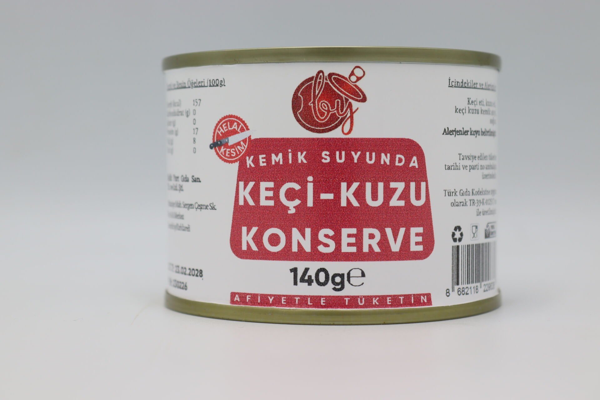 BekikYurt Keçi Kuzu 140g Konservesi (Kemik Suyunda )