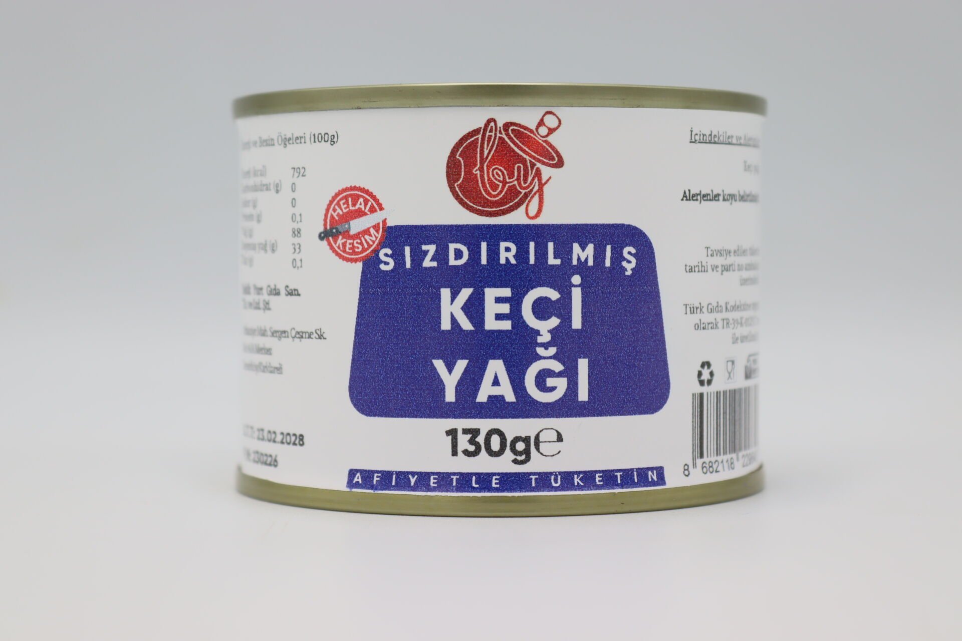 BekikYurt Keçi Yağı 130g Sızdırılmış (Konservesi)