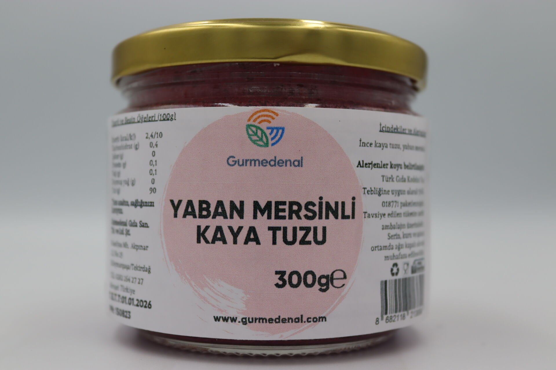 Yaban Mersinli Kaya Tuzu 300g