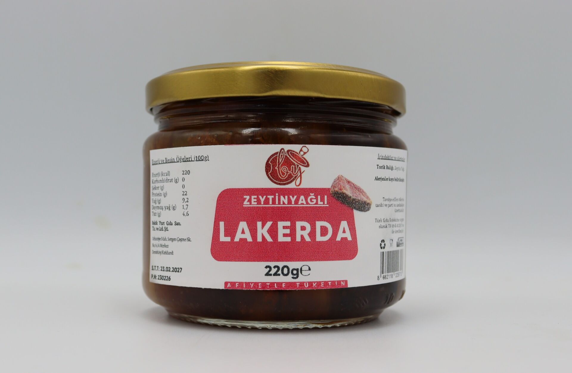 BekikYurt Lakerda 220g (Zeytinyağlı)