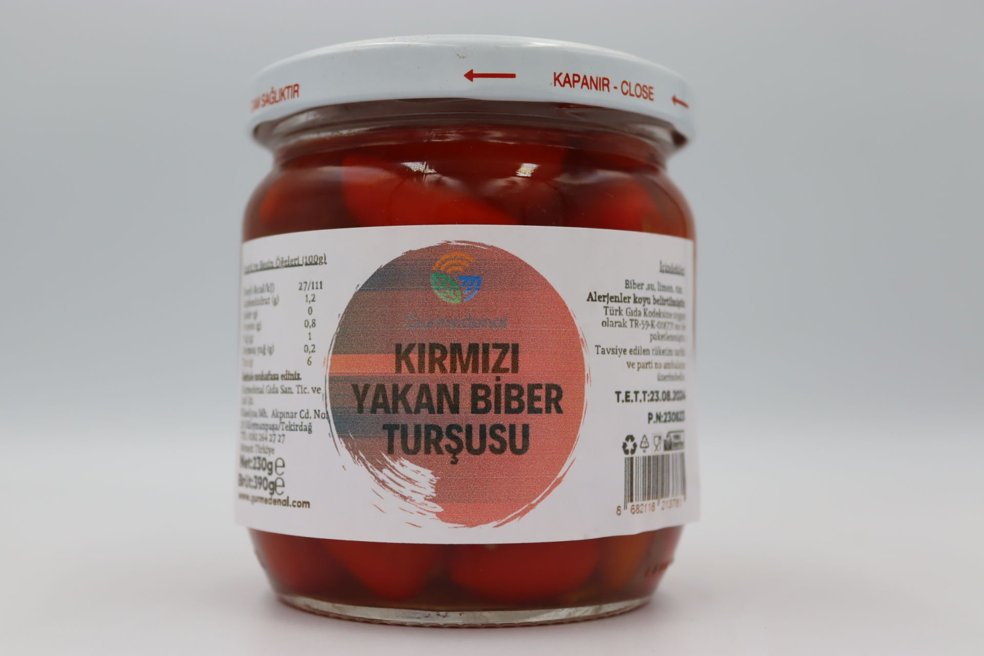 Kırmızı Yakan Biber Turşusu 230g
