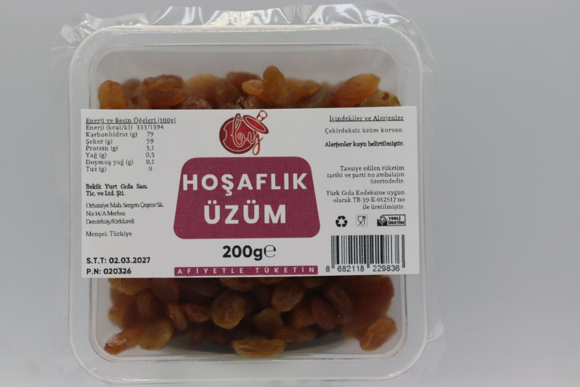 BekikYurt Hoşaflık Üzüm 200g
