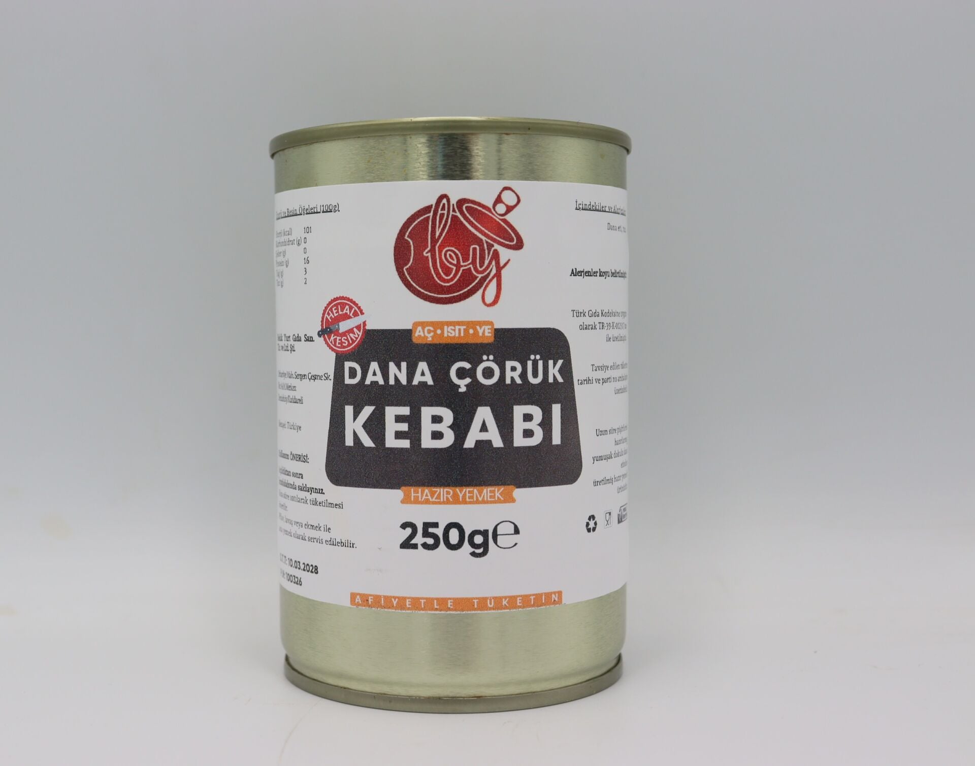 BekikYurt Dana Çörük Kebabı 250g